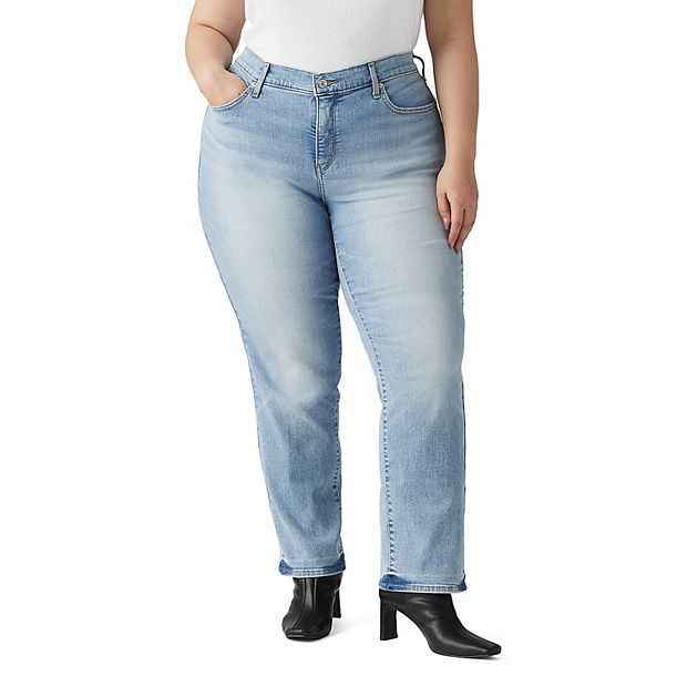 Levi s Plus Size 314 Mid Rise Shaping Straight Leg Jeans Twice The Time