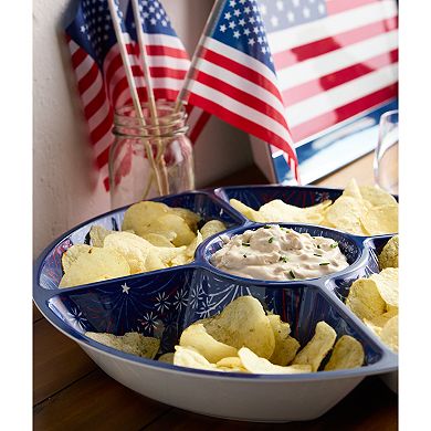 Celebrate Together™ Americana Fireworks Chips & Dip Tray