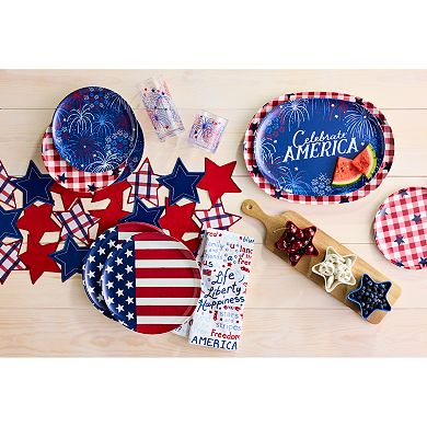 Celebrate Together™ Americana Paddle Board with Red, White & Blue Star Bowls Set