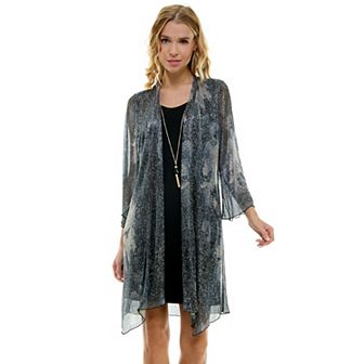 Womens Luxology 2 pc Necklace & Jacket Dress Set