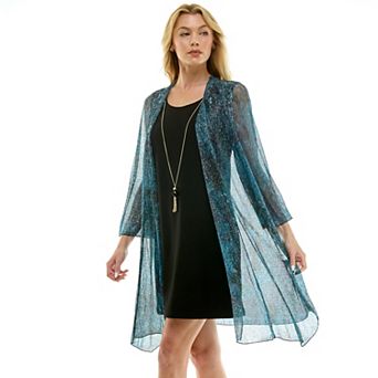 Womens Luxology 2 pc Necklace & Jacket Dress Set