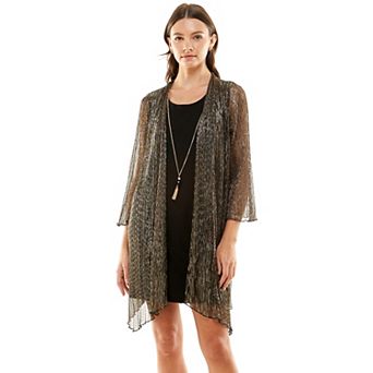 Womens Luxology 2 pc Necklace & Jacket Dress Set