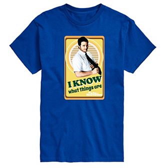 Big & Tall Parks And Recs Know What Things Are Graphic Tee