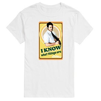 Big & Tall Parks And Recs Know What Things Are Graphic Tee