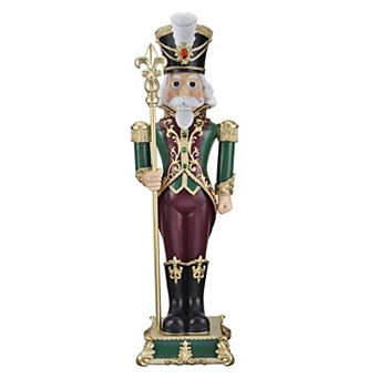 35.4 Inch Nutcracker with Fleur de Lis