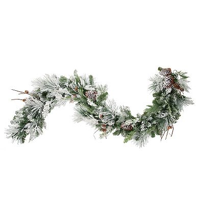 6 Foot Snowfall Creek Pre-lit Christmas Garland