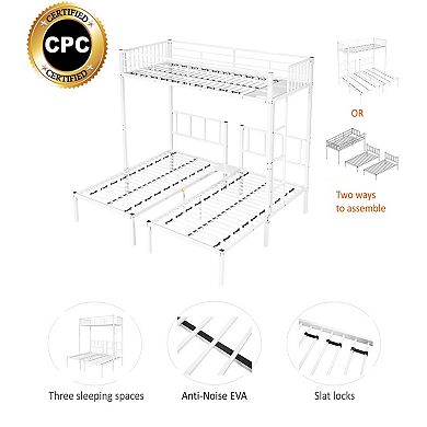 Merax Triple Twin Bunk Bed