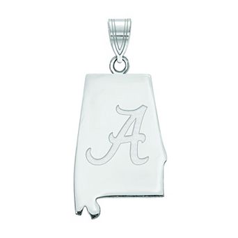 LogoArt Sterling Silver Alabama State Pendant