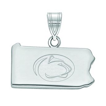 LogoArt Sterling Silver Penn State University State Pendant