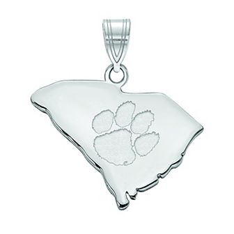 LogoArt Sterling Silver Clemson State Pendant