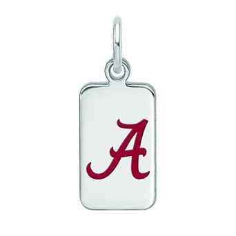 LogoArt Sterling Silver Alabama Enamel Tag Pendant