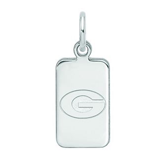 LogoArt Georgia Sterling Silver Tag Pendant Necklace
