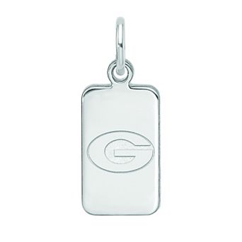 LogoArt Georgia Sterling Silver Tag Pendant Necklace