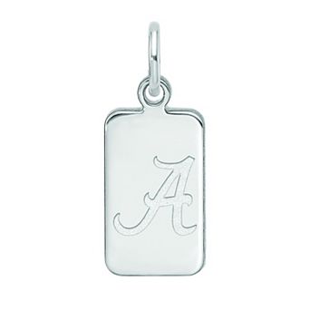 LogoArt Sterling Silver Alabama Tag Pendant