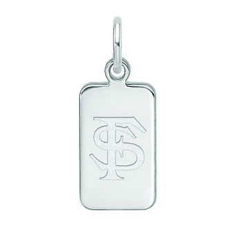 LogoArt Sterling Silver Florida State Tag Pendant