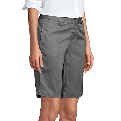 Women's Lands' End Front Blend Chino Shorts