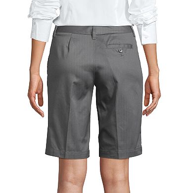 Women's Lands' End Front Blend Chino Shorts