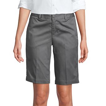 Women's Lands' End Front Blend Chino Shorts