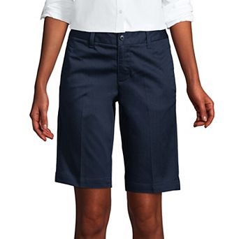 Women's Lands' End Front Blend Chino Shorts