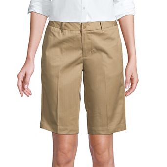 Women's Lands' End Front Blend Chino Shorts