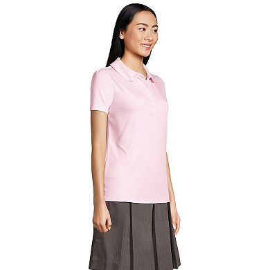 Women's Lands' End Short Sleeve Cotton Performance Polo Shirt