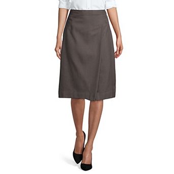Women's Lands' End Solid Below the Knee A-line Skirt