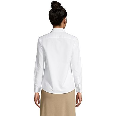 Women's Lands' End Long Sleeve Oxford Dress Shirt