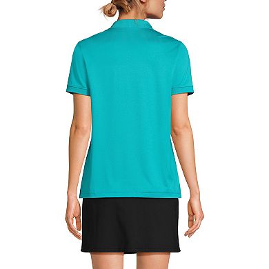 Women's Lands' End Short Sleeve Rapid Dry Polo Shirt