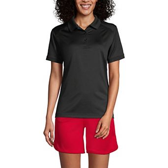Women's Lands' End Short Sleeve Rapid Dry Polo Shirt