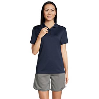 Women's Lands' End Short Sleeve Rapid Dry Polo Shirt