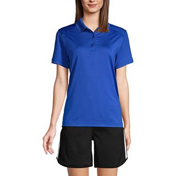 Women's Lands' End Short Sleeve Rapid Dry Polo Shirt