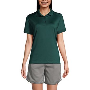 Women's Lands' End Short Sleeve Rapid Dry Polo Shirt
