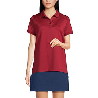 Women's Lands' End Short Sleeve Rapid Dry Polo Shirt