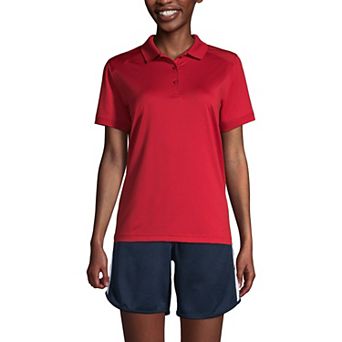 Women's Lands' End Short Sleeve Rapid Dry Polo Shirt