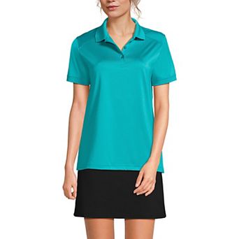 Women's Lands' End Short Sleeve Rapid Dry Polo Shirt
