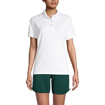 Women's Lands' End Short Sleeve Rapid Dry Polo Shirt