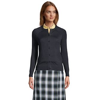 Women's Lands' End Cotton Modal Cardigan Sweater