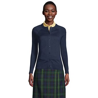 Women's Lands' End Cotton Modal Cardigan Sweater