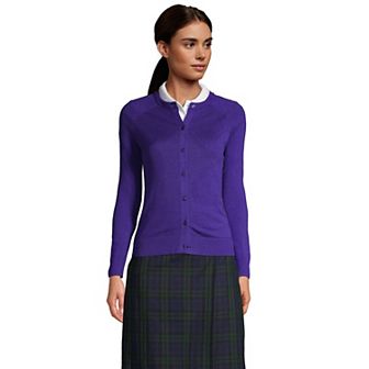 Women's Lands' End Cotton Modal Cardigan Sweater