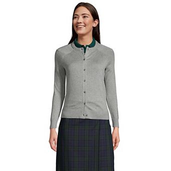 Women's Lands' End Cotton Modal Cardigan Sweater
