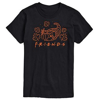 Big & Tall Friends Logo With Cornucopia Graphic Tee