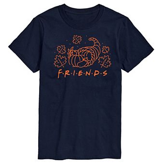 Big & Tall Friends Logo With Cornucopia Graphic Tee