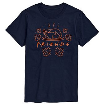 Big & Tall Friends Logo With Turkey Graphic Tee
