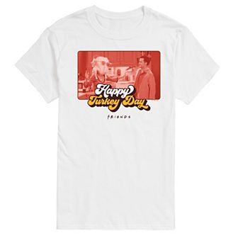 Big & Tall Friends Happy Turkey Day Graphic Tee