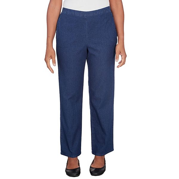 Women's Alfred Dunner Denim Pull On Short-Length Pants