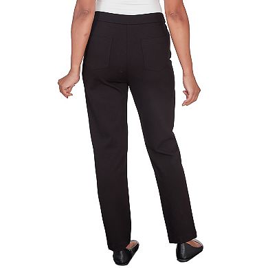 Women's Alfred Dunner Short Length Comfort Ponte Pants