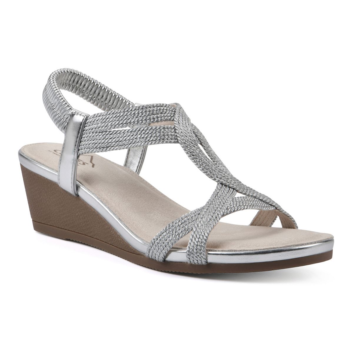 Cliffs by White Mountain Women's Adrielle Wedge Sandal(size orders 8)