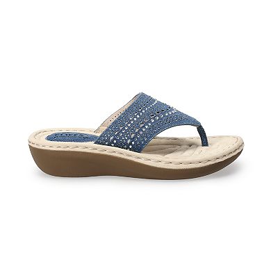 Cliffs by White Mountain Comate Women's Thong Sandals