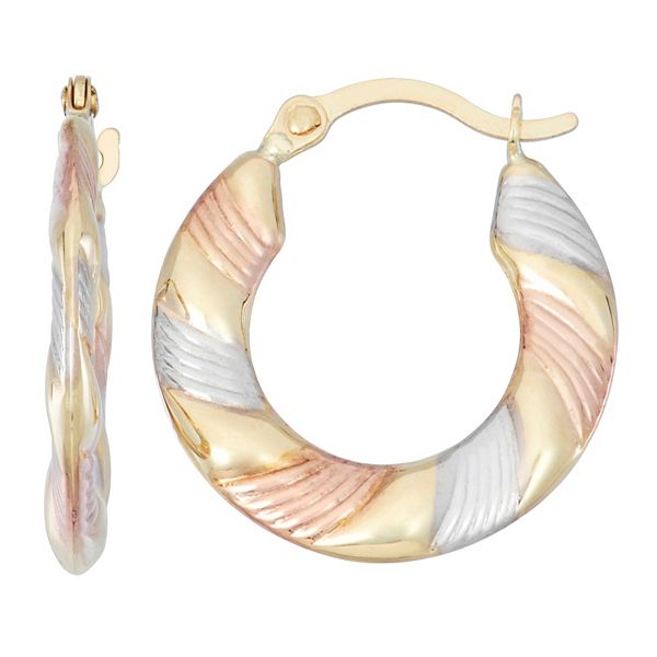 Gold hoop earrings at on sale kohl's