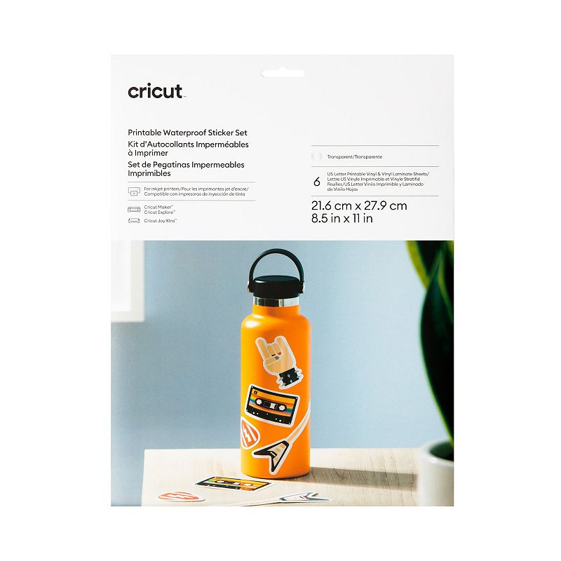 Cricut Printable Iron On Vinyl for Dark Fabrics - US Letter Size, (3ct),  Printable HTV Vinyl for Inkjet Printer, Compatible with Cricut Maker